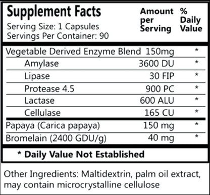 VegaZyme Capsules by Daily
