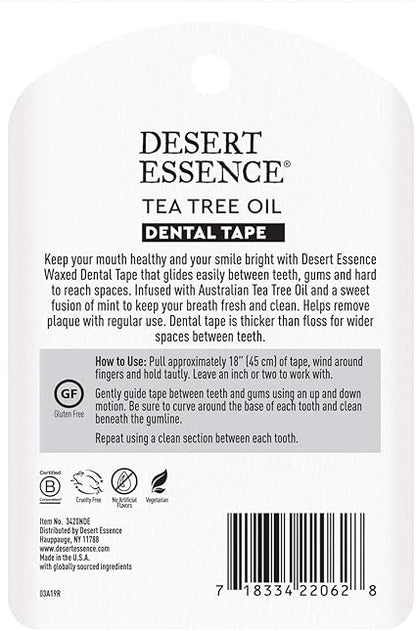 Waxed Dental Tape Tea Tree by Desert Essence