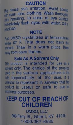99.9% Pure Liquid Unscented DMSO