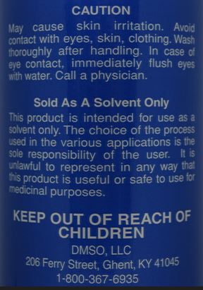 90% DMSO Unscented Liquid