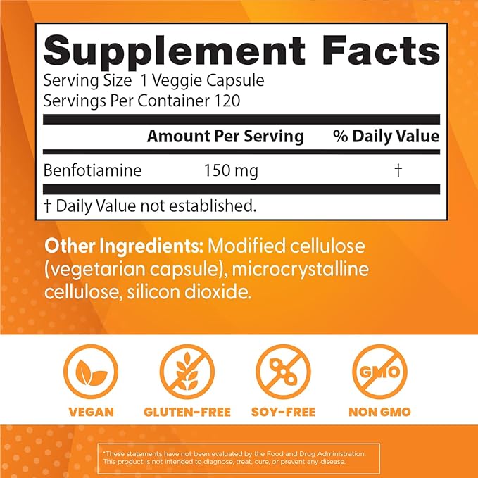 Benfotiamine 150mg Capsules by Doctor's Best