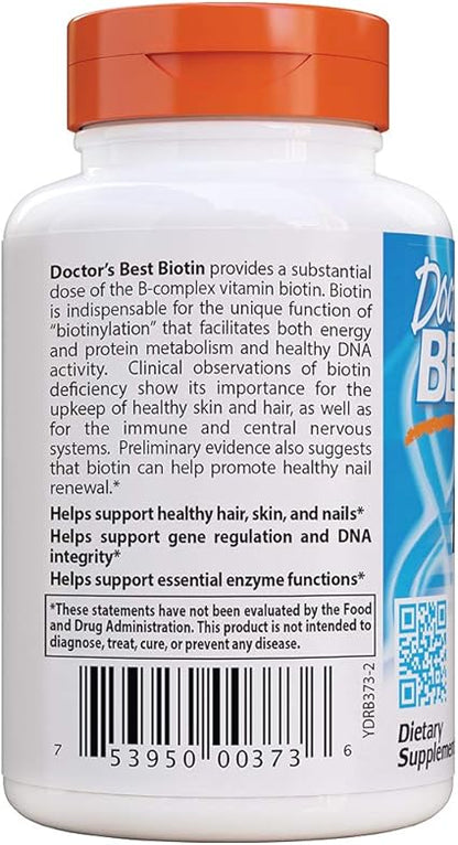 Biotin 10,000mcg Capsules by Doctor's Best
