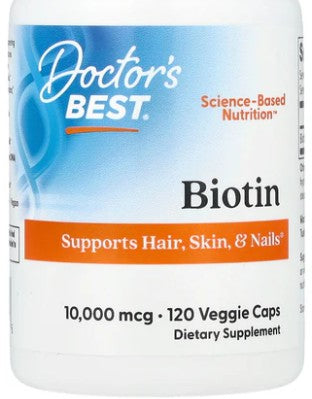 Biotin 10,000mcg Capsules by Doctor's Best