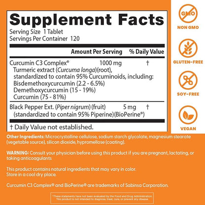 Curcumin C3 Complex Tablets by Doctor's Best