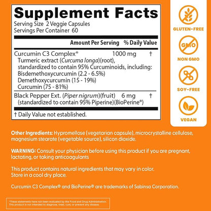 Curcumin C3 Complex Capsules by Doctor's Best