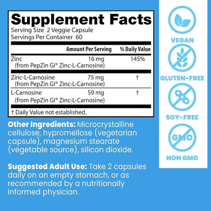 PepZinGI with Zinc & Carnosine Complex by Doctor's Best
