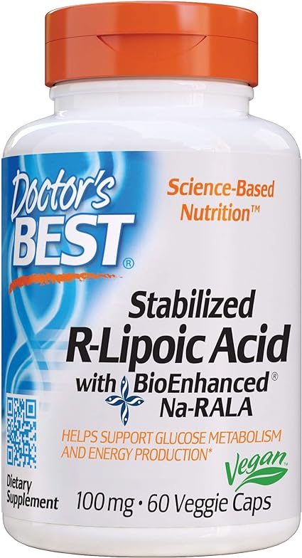 R-Lipoic Acid 100mg Capsules by Doctor's Best