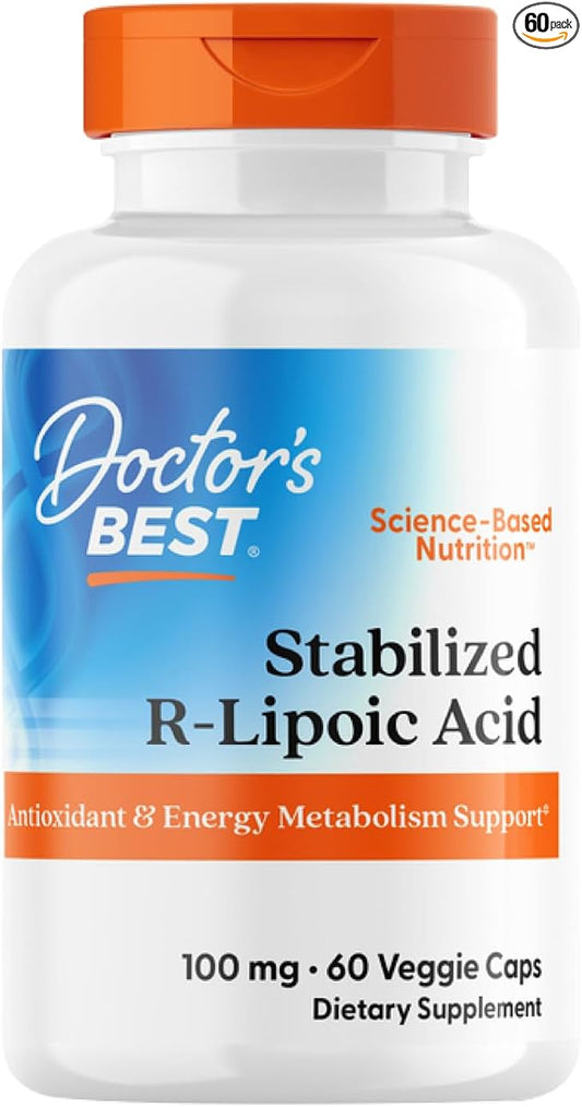 R-Lipoic Acid 100mg Capsules by Doctor's Best