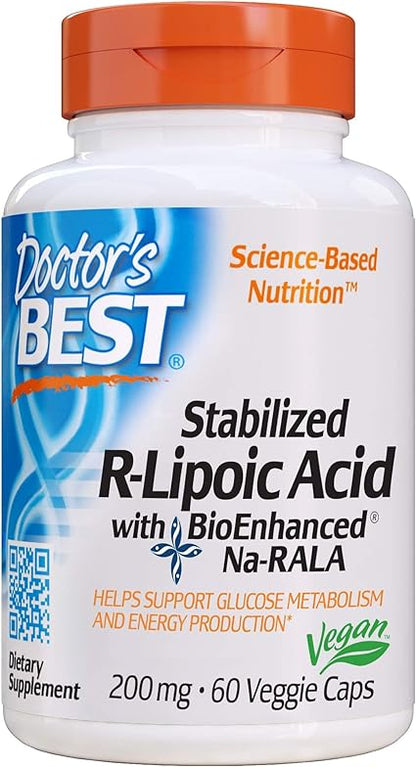 R-Lipoic Acid 200mg Capsules by Doctor's Best
