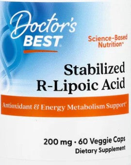 R-Lipoic Acid 200mg Capsules by Doctor's Best