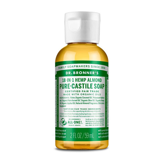 Pure-Castile Liquid Soap Almond 2oz by Dr. Bronner's