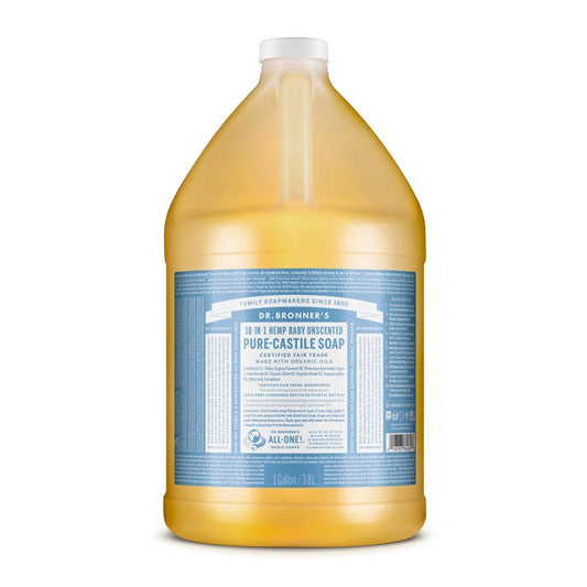 Pure-Castile Liquid Soap Baby Unscented Gallon by Dr. Bronner’s