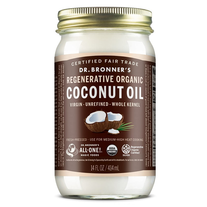 Regenerative Organic Coconut Oil 14oz by Dr. Bronner's