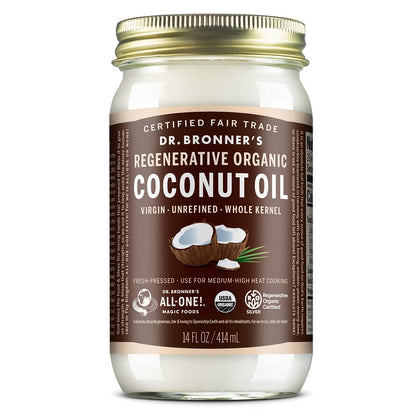 Regenerative Organic Coconut Oil 14oz by Dr. Bronner's