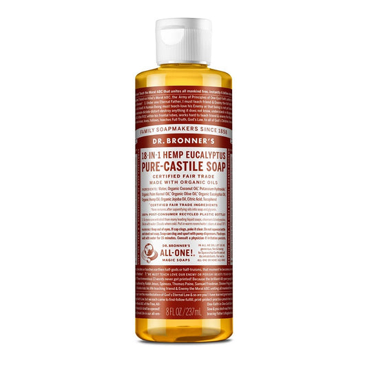 Pure-Castile Liquid Soap Eucalyptus 8oz by Dr. Bronner’s