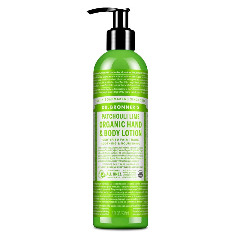 Organic Hand & Body Lotion Patchouli Lime by Dr. Bronner's
