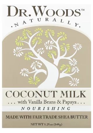Coconut Milk & Shea Butter Bar Soap by Dr Woods