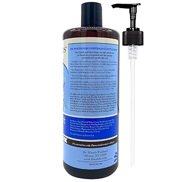 Liquid Peppermint Castille Soap by Dr Woods