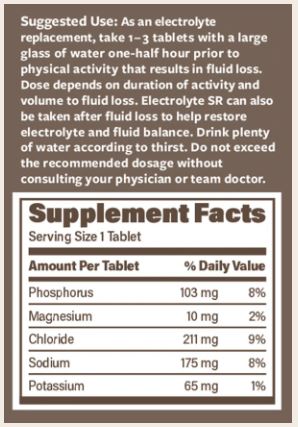 Electrolyte Sustained Release Tablets by Endurance Products