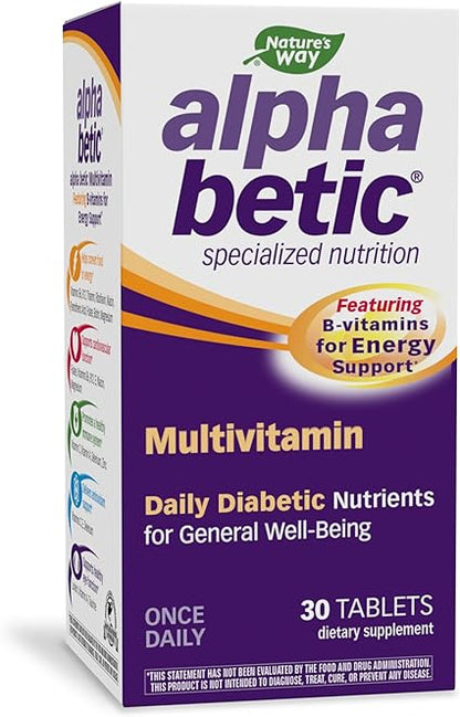Alpha Betic Multivitamin Tablets for Diabetics by Nature's Way