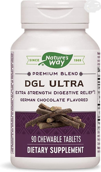Ultra DGL Licorice Chocolate Chewable by Nature's Way