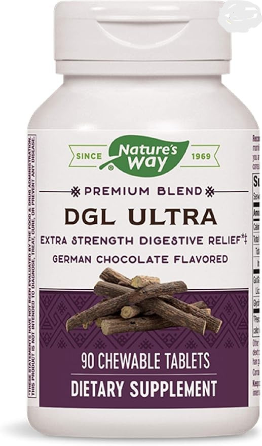 Ultra DGL Licorice Chocolate Chewable by Nature's Way