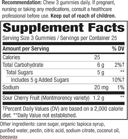 Tart Cherry 400mg Gummies by Nature's Way