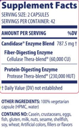 Candidase Enzyme Capsules by Enzymedica
