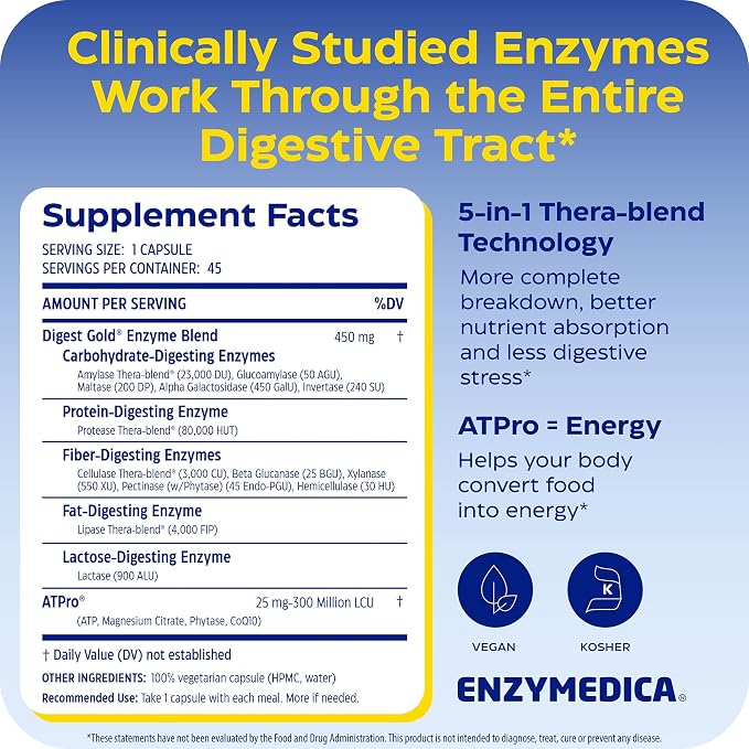 Digest Gold Capsules by Enzymedica