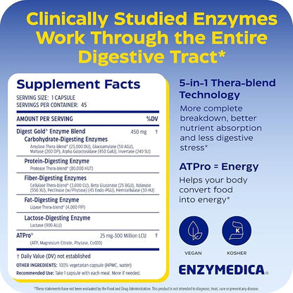 Digest Gold Capsules by Enzymedica