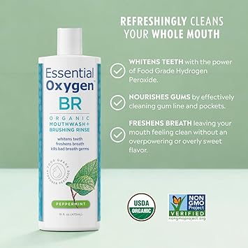 Brushing Rinse Peppermint by Essential Oxygen