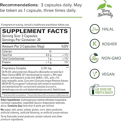 Curamin Pain Relief Capsules by Terry Naturally