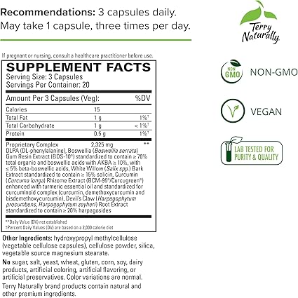 Curamin Low Back Pain Capsules by Terry Naturally