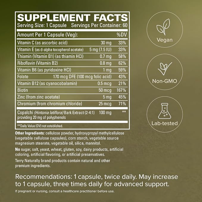 Sucontrol D Blood Sugar Balance Capsules by Terry Naturally