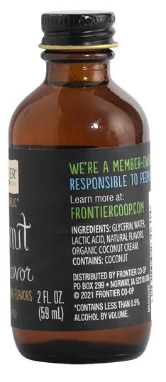 Organic Coconut Flavor Alcohol Free by Frontier