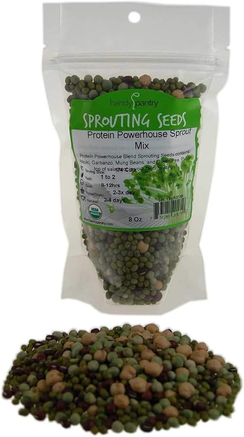 Organic Protein Powerhouse Sprouting Blend by Handy Pantry