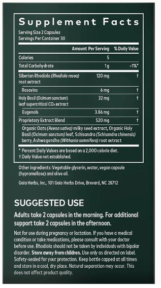 Adrenal Health Liquid Softgels by Gaia Herbs
