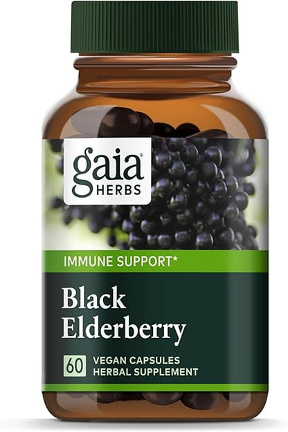 Black Elderberry Capsules by Gaia Herbs