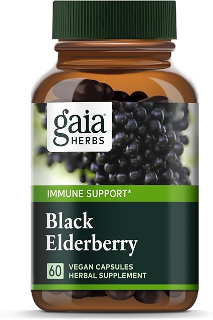Black Elderberry Capsules by Gaia Herbs