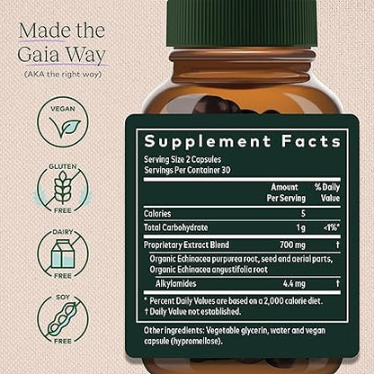 Echinacea Supreme Capsules by Gaia Herbs