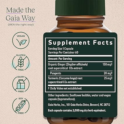 Ginger Supreme Capsules by Gaia Herbs