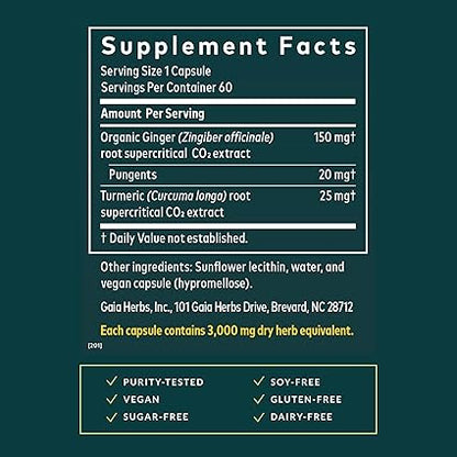 Ginger Supreme Capsules by Gaia Herbs