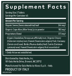 Natural Laxative Tablets by Gaia Herbs