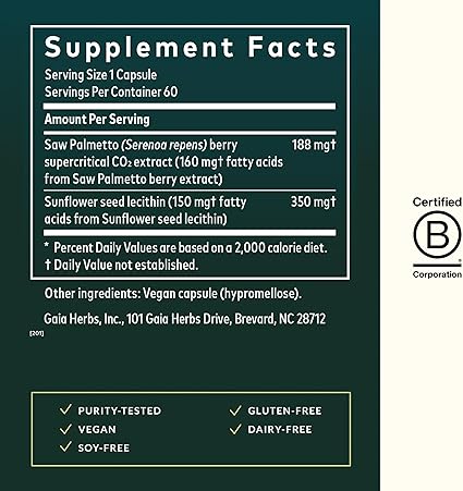 Saw Palmetto Capsules by Gai Herbs