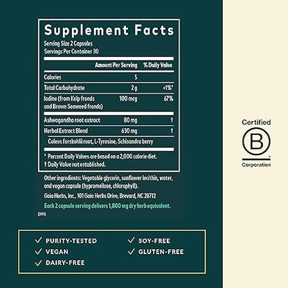 Thyroid Support Capsules by Gaia Herbs