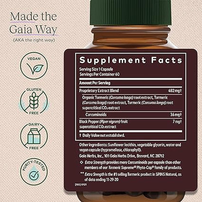 Turmeric Supreme Liquid Caps by Gaia Herbs