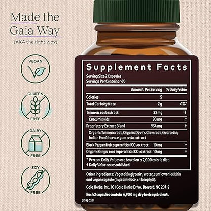 Turmeric Supreme Joint Health Liquid Capsules by Gaia Herbs