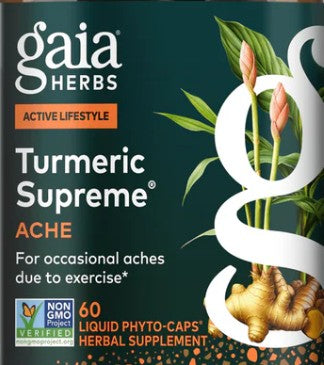 Turmeric Supreme Ache Liquid Capsules by Gaia Herbs