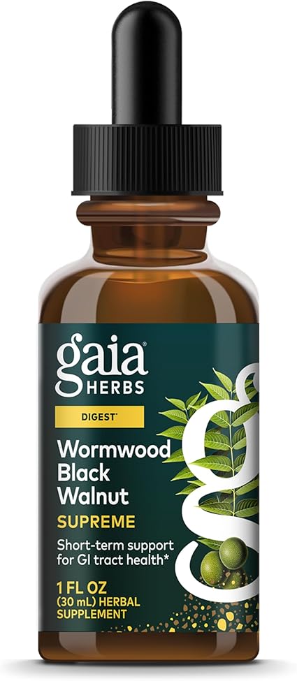 Wormwood Black Walnut Supreme Tincture by Gaia Herbs