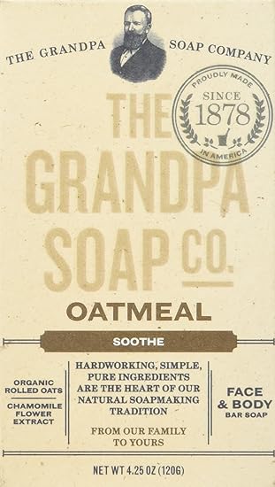 Oatmeal Soothing Bar soap by Grandpa Soap Co